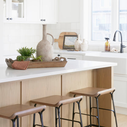 Zenni 5.3L x 5.3W x 9.3H Warm Beige Ceramic Vase