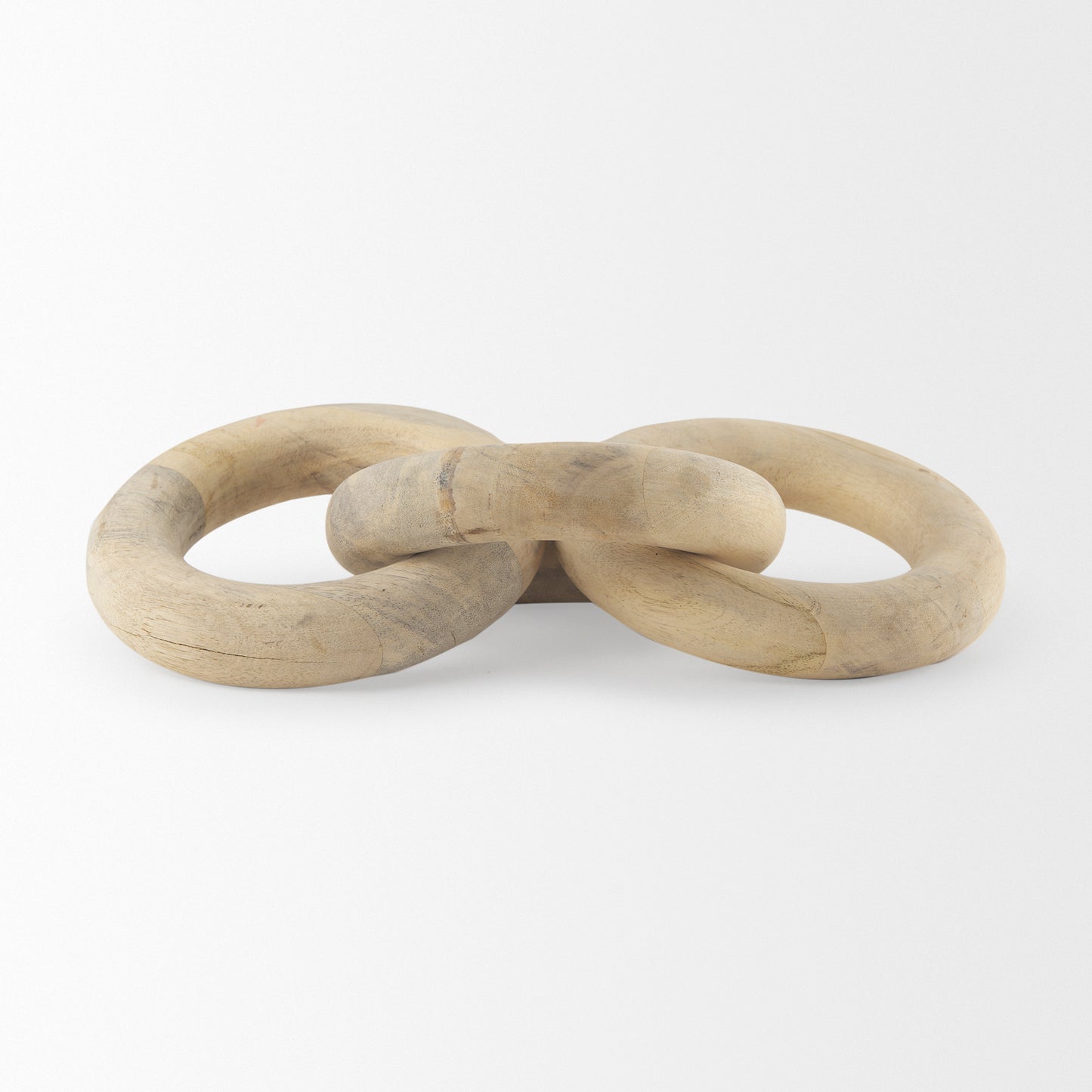 Alize Solid Wood Circular Chain Link Decorative Object