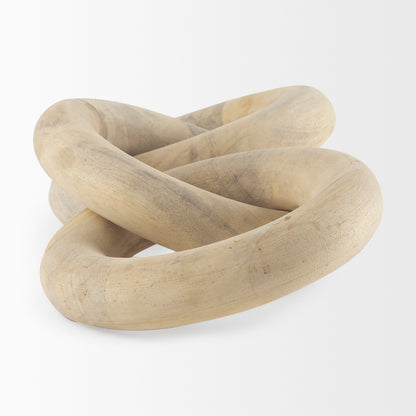 Alize Solid Wood Circular Chain Link Decorative Object