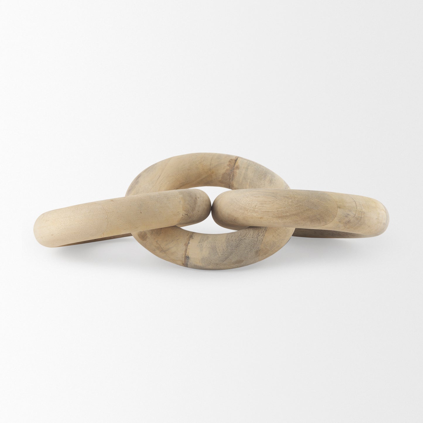 Alize Solid Wood Circular Chain Link Decorative Object