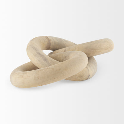 Alize Solid Wood Circular Chain Link Decorative Object
