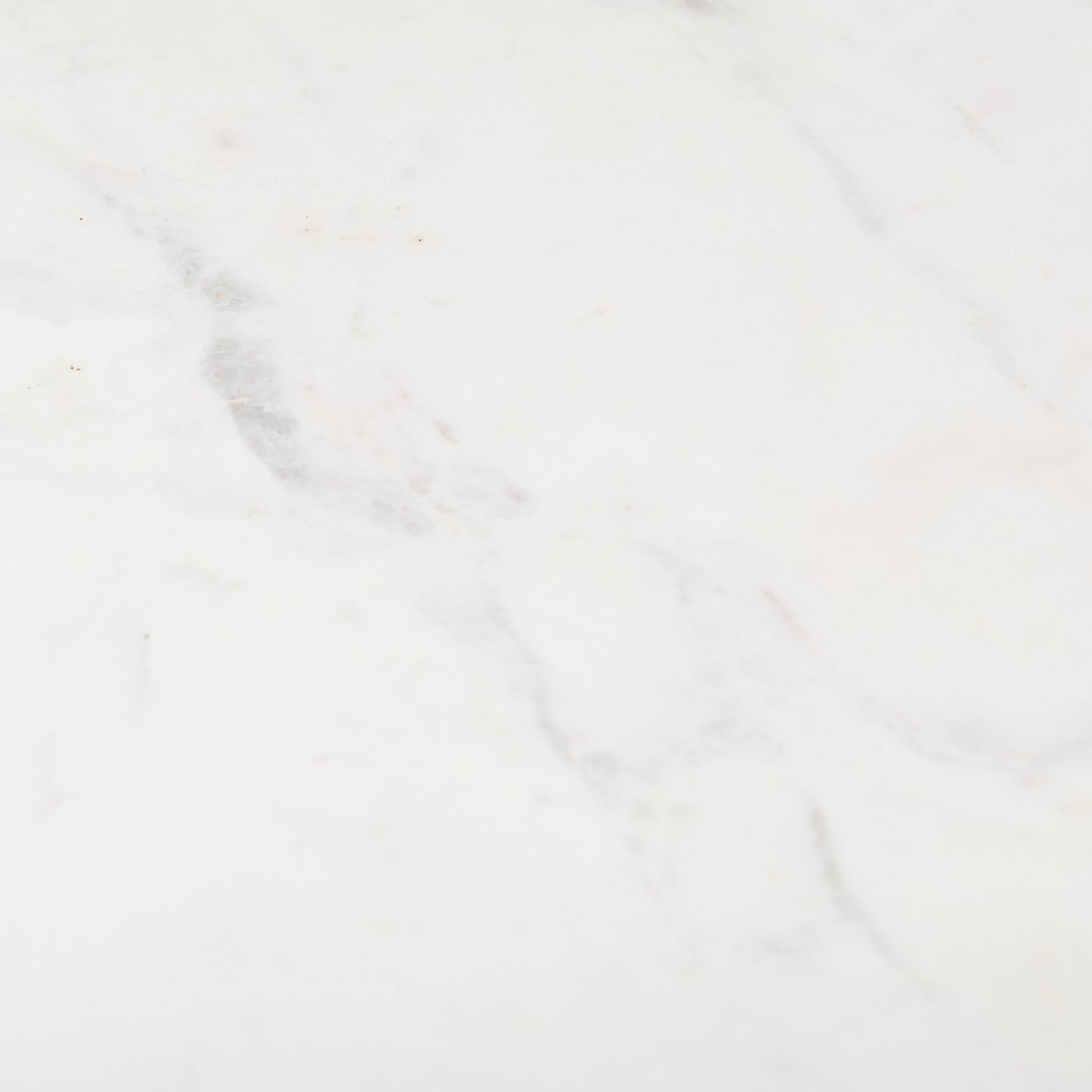 Serre Marble Top 3 Prong Black Metal Base End Table