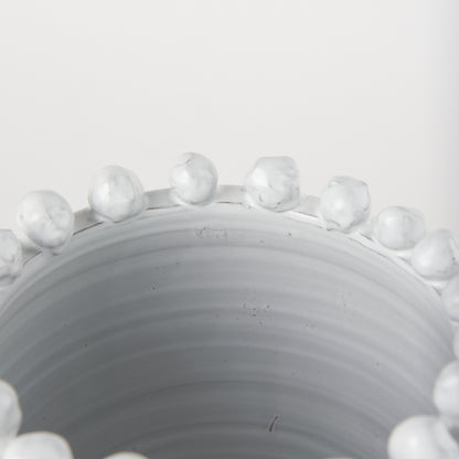 Basin Small Off-White Glazed Vase