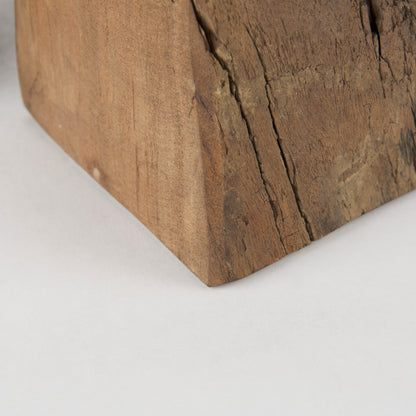 Incana Handmade Reclaimed Wooden Bookends