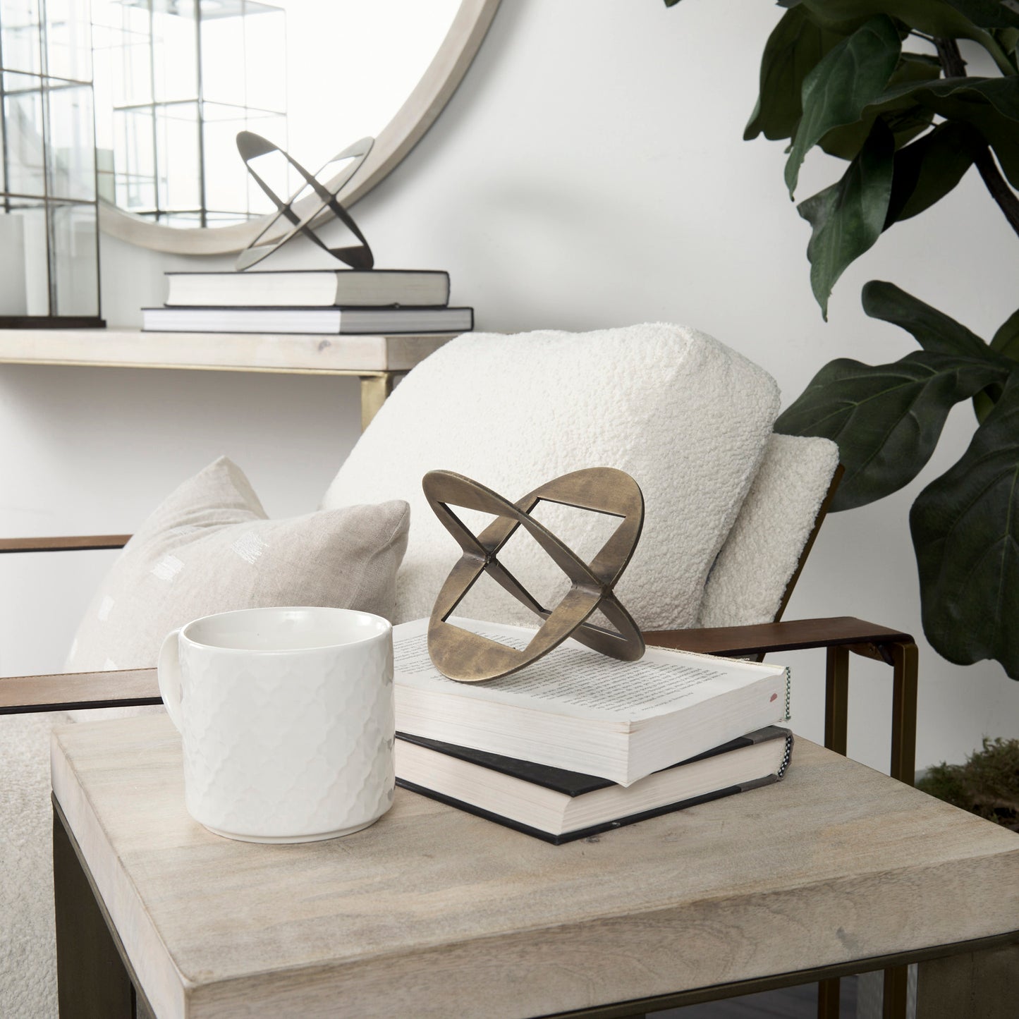 Cusco I (Small) 5L x 5W Gold Geometric Decorative Object