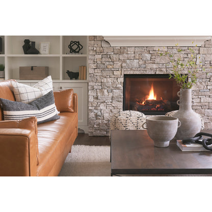 Sharon 14 x 26 Black With Stripes Decorative Pillow Cover