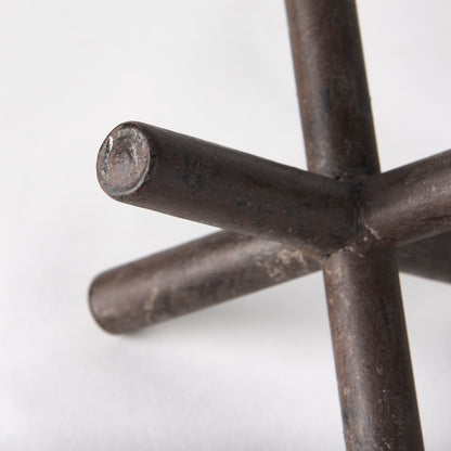 Astericks III (Small) 6L x 6W Brown Metal Decor Object