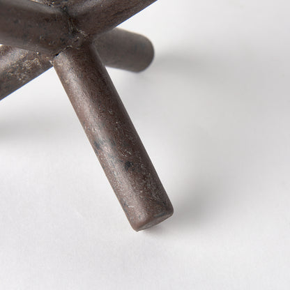 Astericks III (Small) 6L x 6W Brown Metal Decor Object