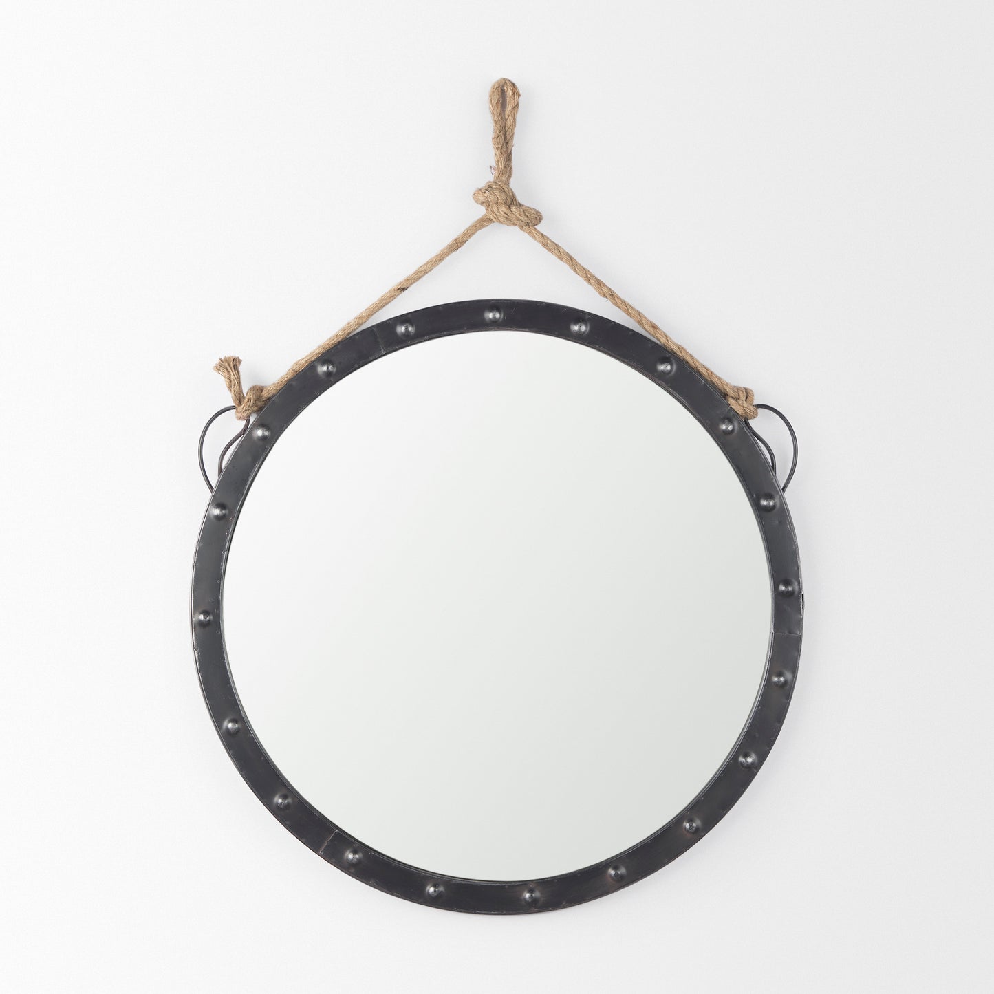 Pendula 27L x 27H Round Metal Frame Mirror