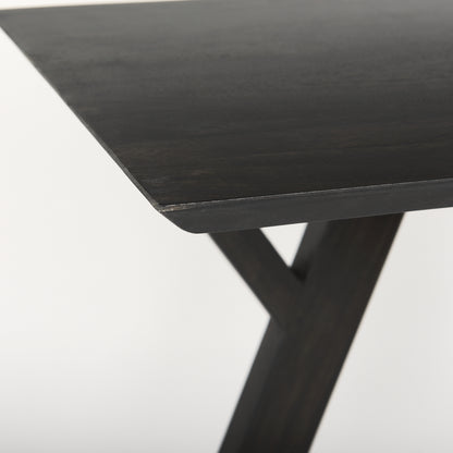 Jennings 54.0L x 16.0W x 29.5H Dark Brown Wood Console Table