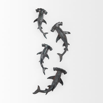 Acus 18H Small Hammerhead Shark Resin Wall Decor