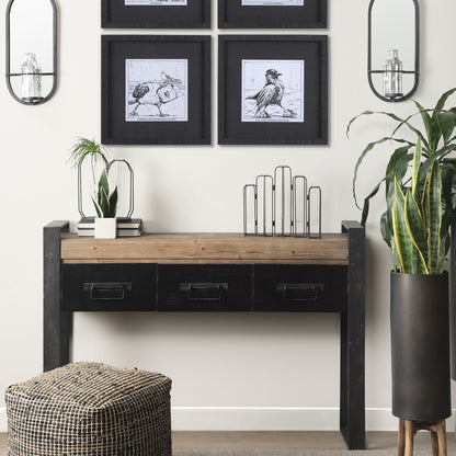 Aria 4.3L x 3.9W x 9.6H Metal and Glass Decorative Accent