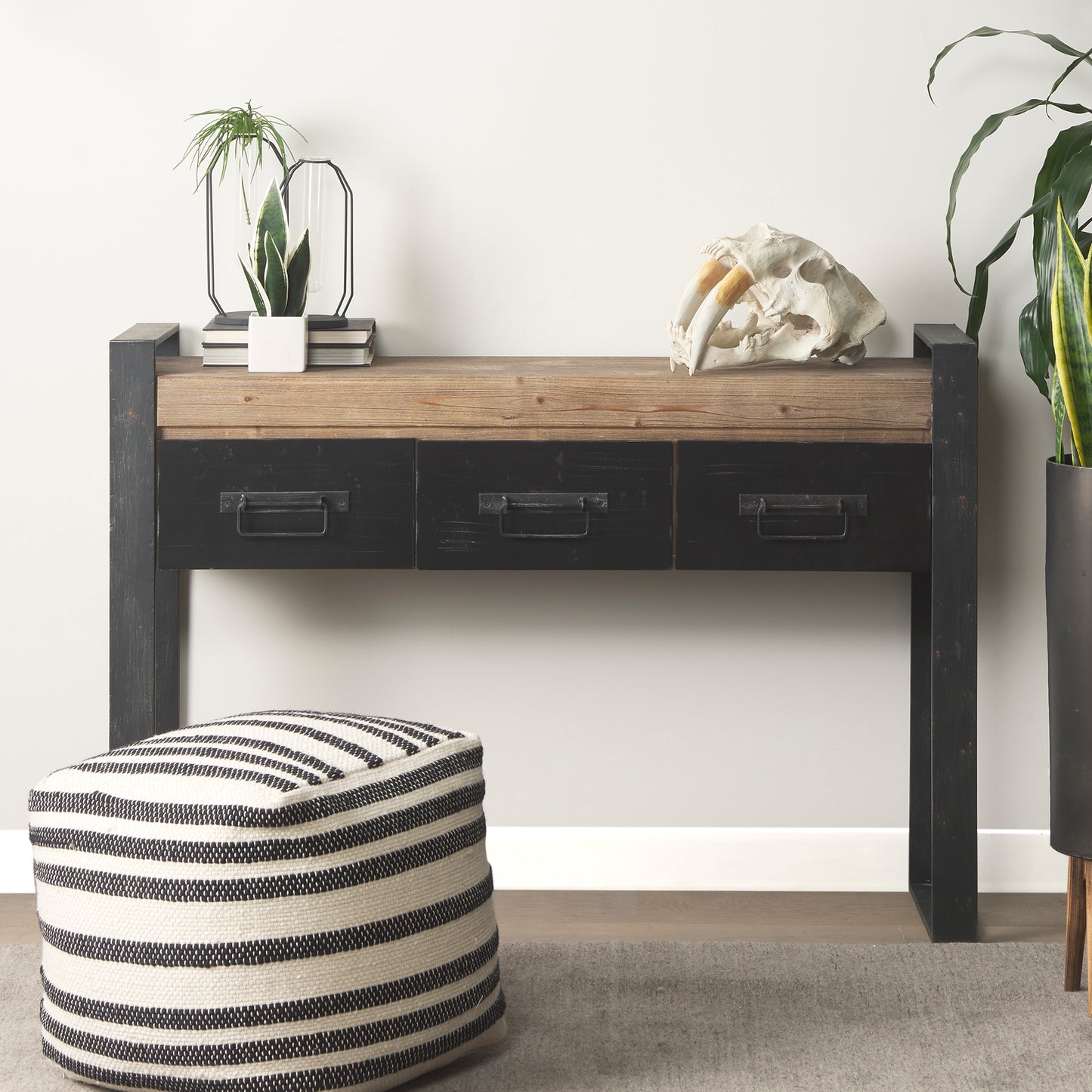 Aria 4.3L x 3.9W x 9.6H Metal and Glass Decorative Accent