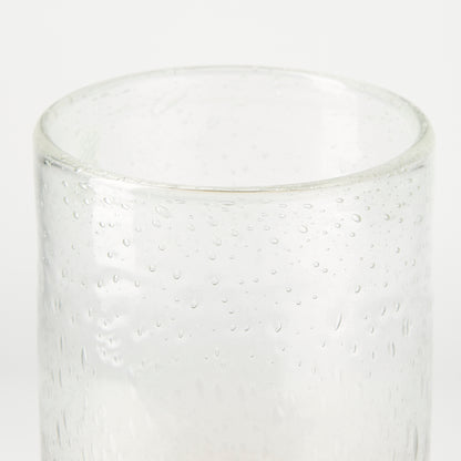 Adriatic I Small Brushed Gold Metal Glass Vase