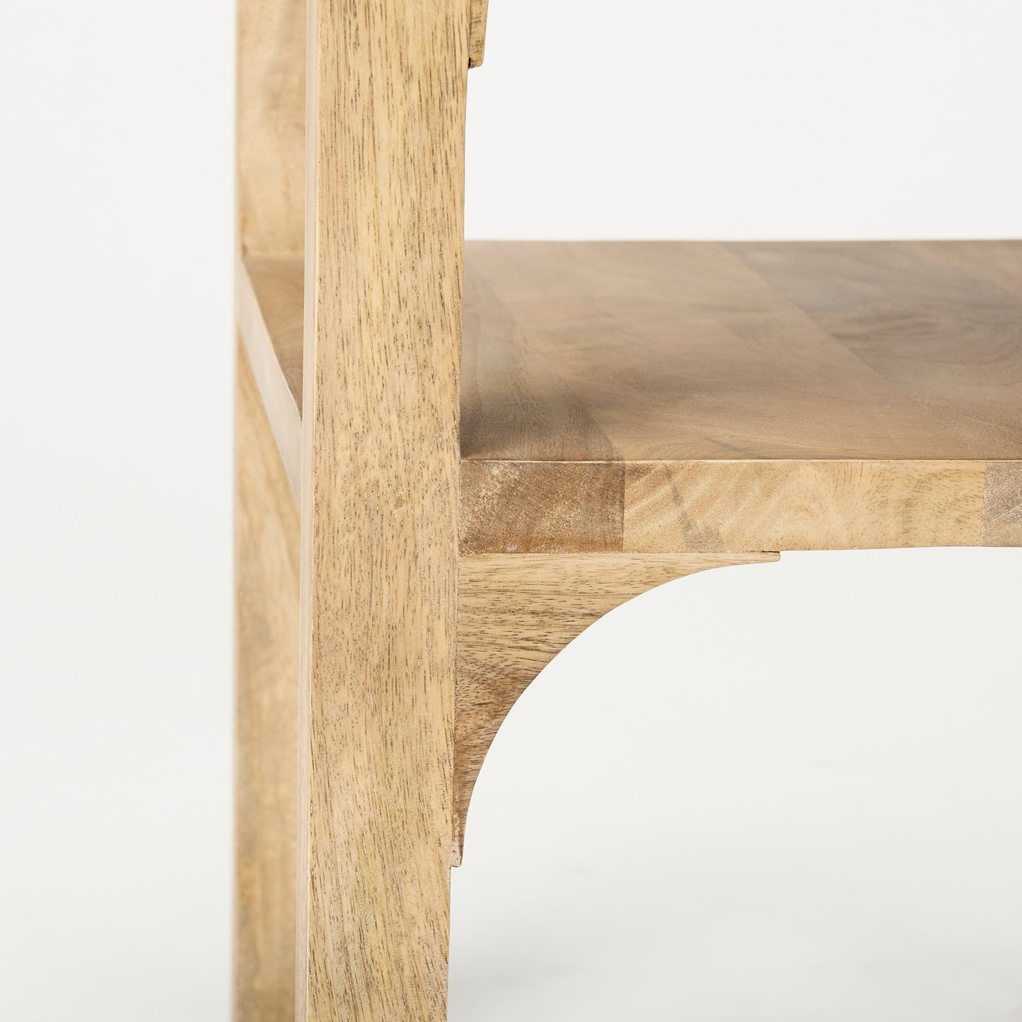 Candace Light Wood Bridge Accent Table