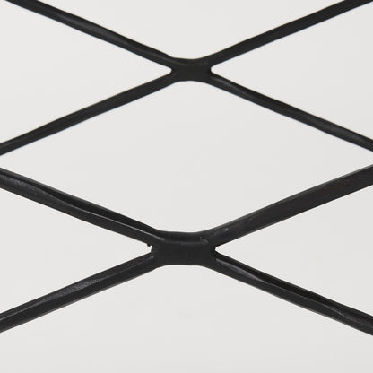 Lorlei Marble Top w/ Gray Iron Base Console Table