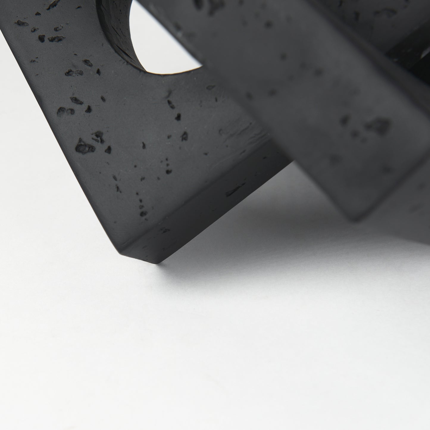 Linx Small Matte Black Resin Sculpture Decorative Object