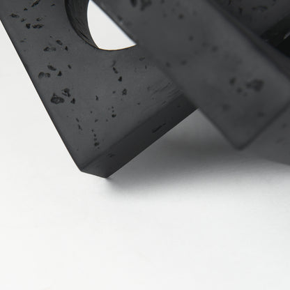 Linx Small Matte Black Resin Sculpture Decorative Object