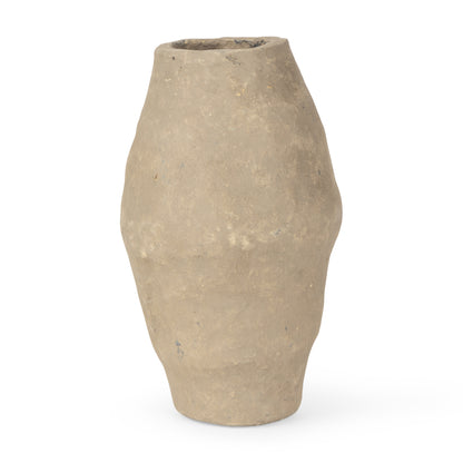 Rundal Small Gray Paper Mache Vase