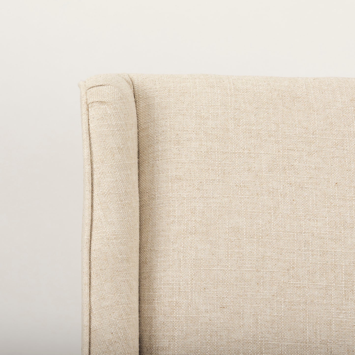 Kensington I Cream Fabric and Solid Wood Dining Chair