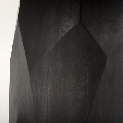 Fitzgerald 60" Round Brown Solid Wood Top & Base Dining Table