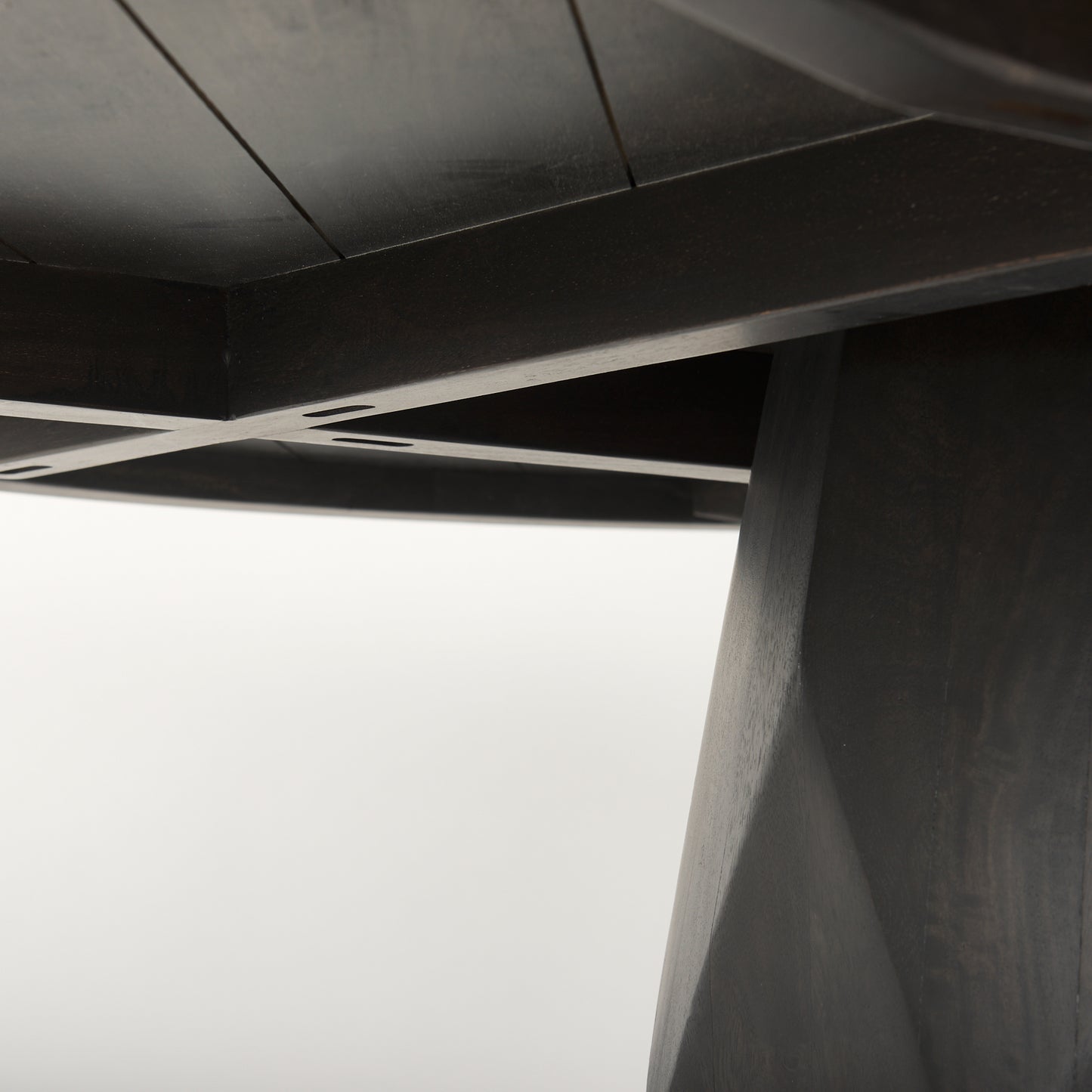 Fitzgerald 60" Round Brown Solid Wood Top & Base Dining Table