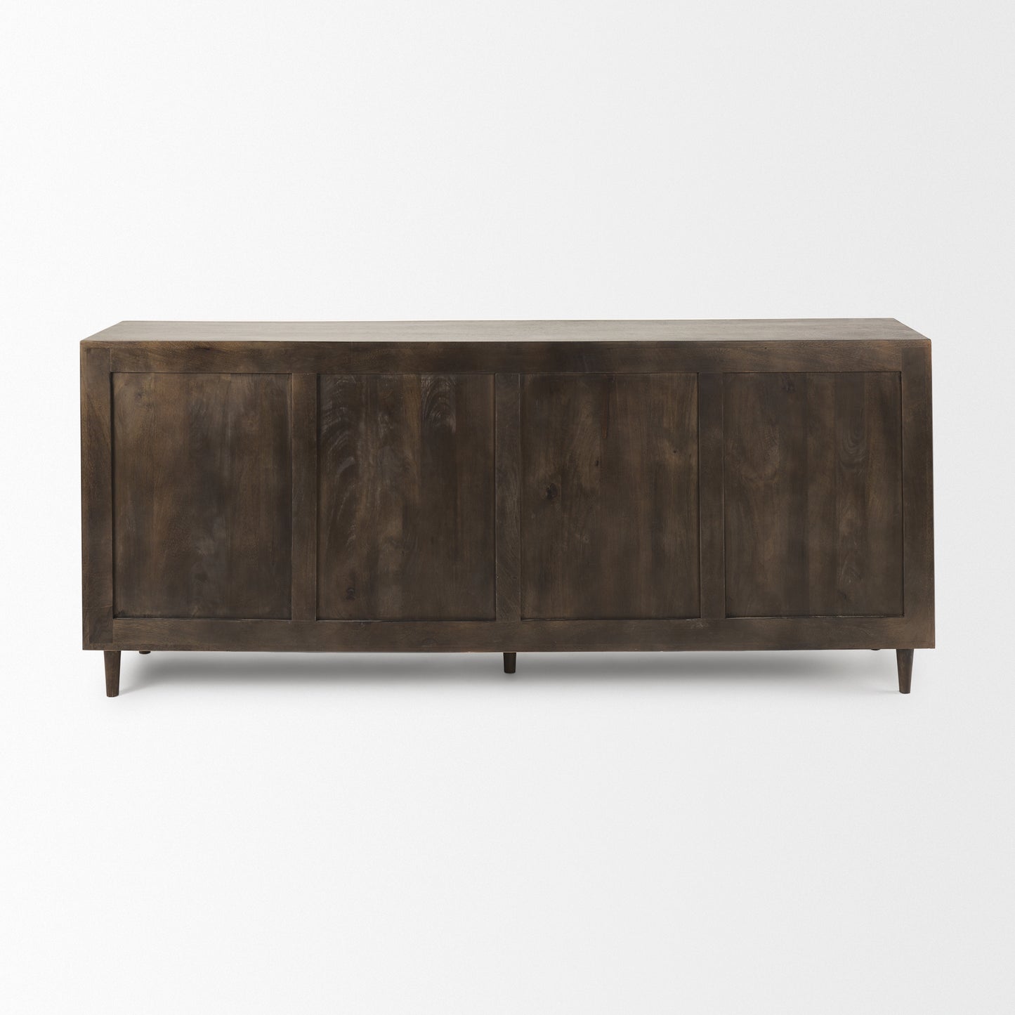 Tucker Dark Brown w/ Carved Arch Pattern 4 Door Sideboard