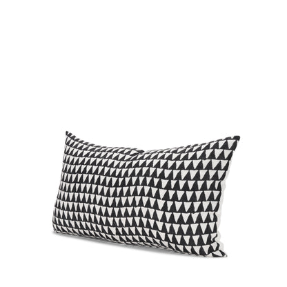 Jolie Cream w/ Black Print Linen Lumbar Decorative Pillow Cover
