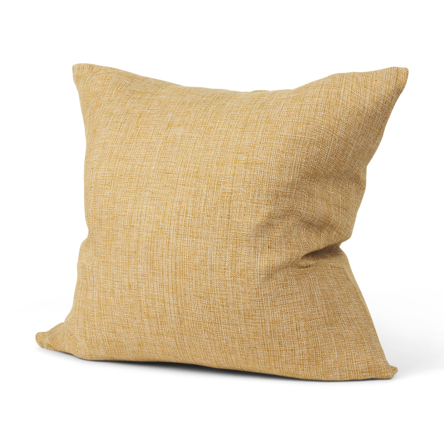 Jacklyn Mustard Linen Square Decorative Pillow Cover