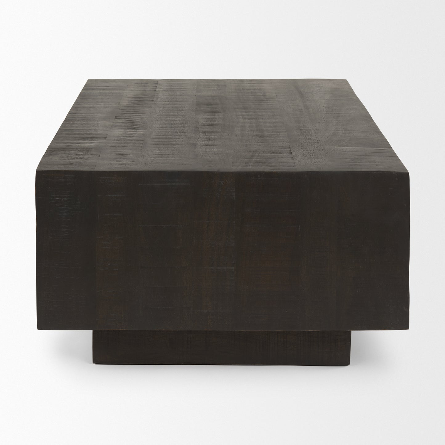 Hayden Dark Brown Wood Rectangular Coffee Table
