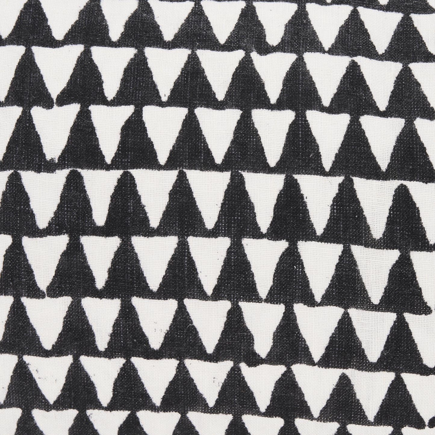 Jolie Cream w/ Black Print Linen Lumbar Decorative Pillow Cover