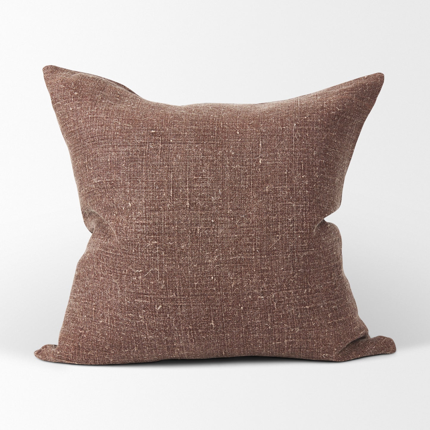 Jack Brown Linen Square Decorative Pillow Cover