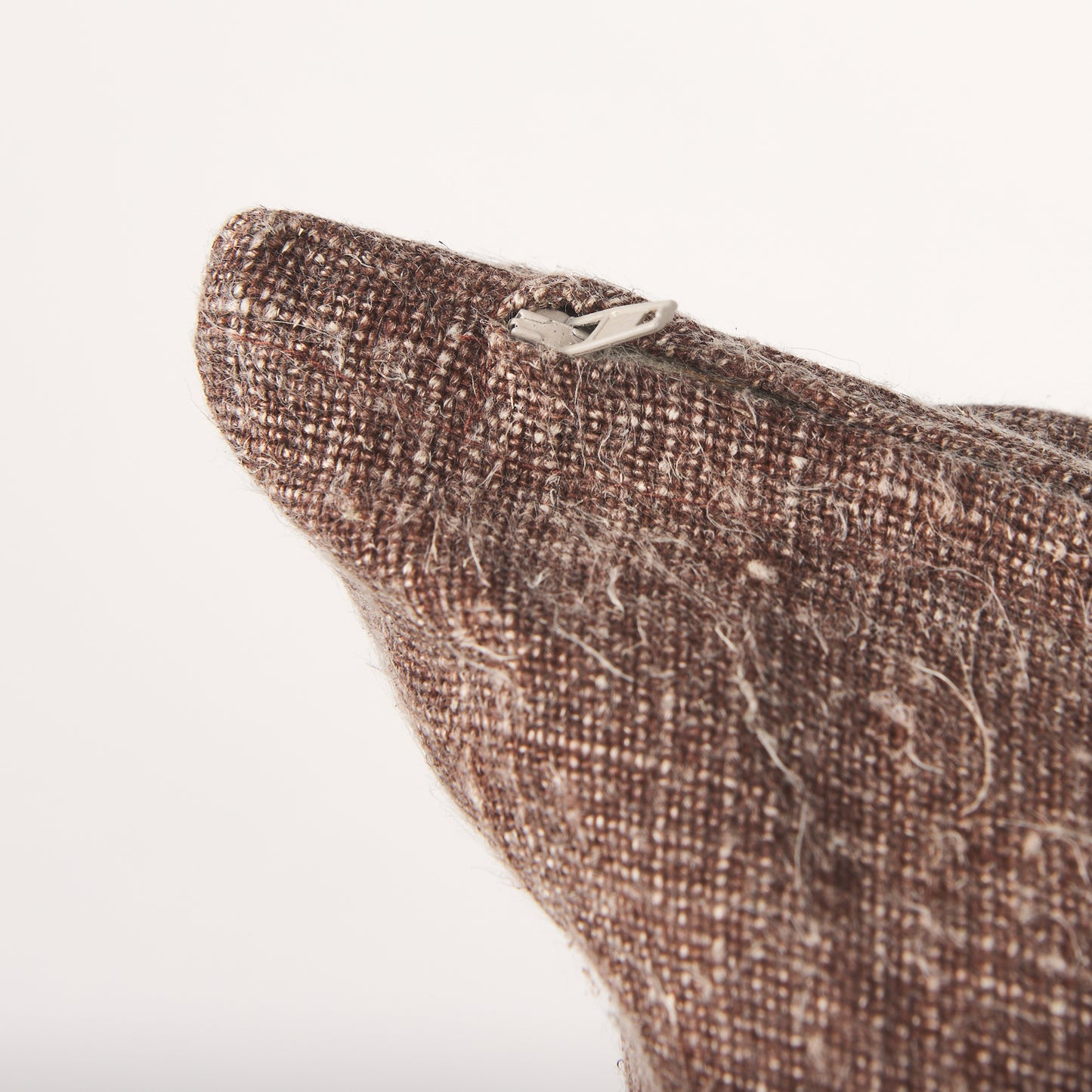 Jack Brown Linen Square Decorative Pillow Cover