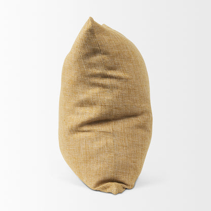 Jacklyn Mustard Linen Square Decorative Pillow Cover