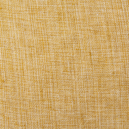 Jacklyn Mustard Linen Square Decorative Pillow Cover