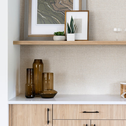 Amrita 4.1L x 4.1W x 11.9H Golden Brown Glass Vase