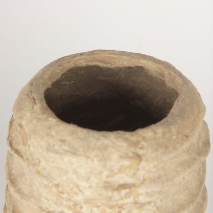 Kamli Small Beige Paper Mache Vase
