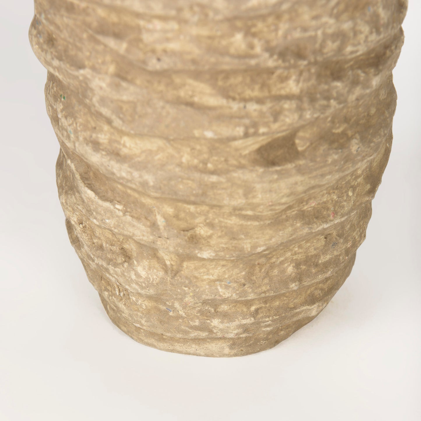 Kamli Small Beige Paper Mache Vase