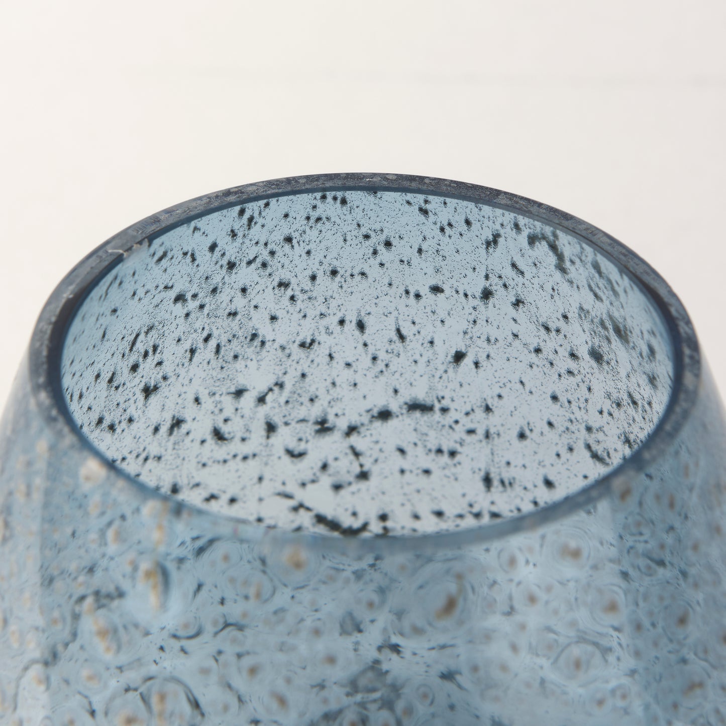 Robyn Short Blue Glass Vase