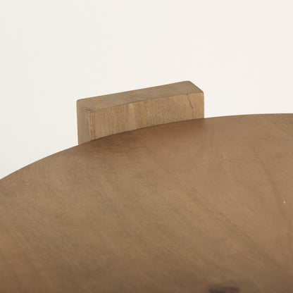 Evelyn Light Brown Round End/Side Table