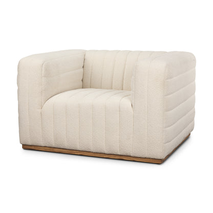 Ricciardo Cream Boucle Upholstered Arm Chair