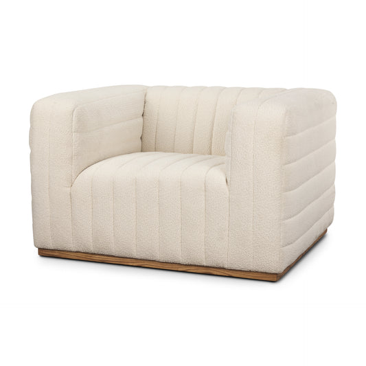 Ricciardo Cream Boucle Upholstered Arm Chair