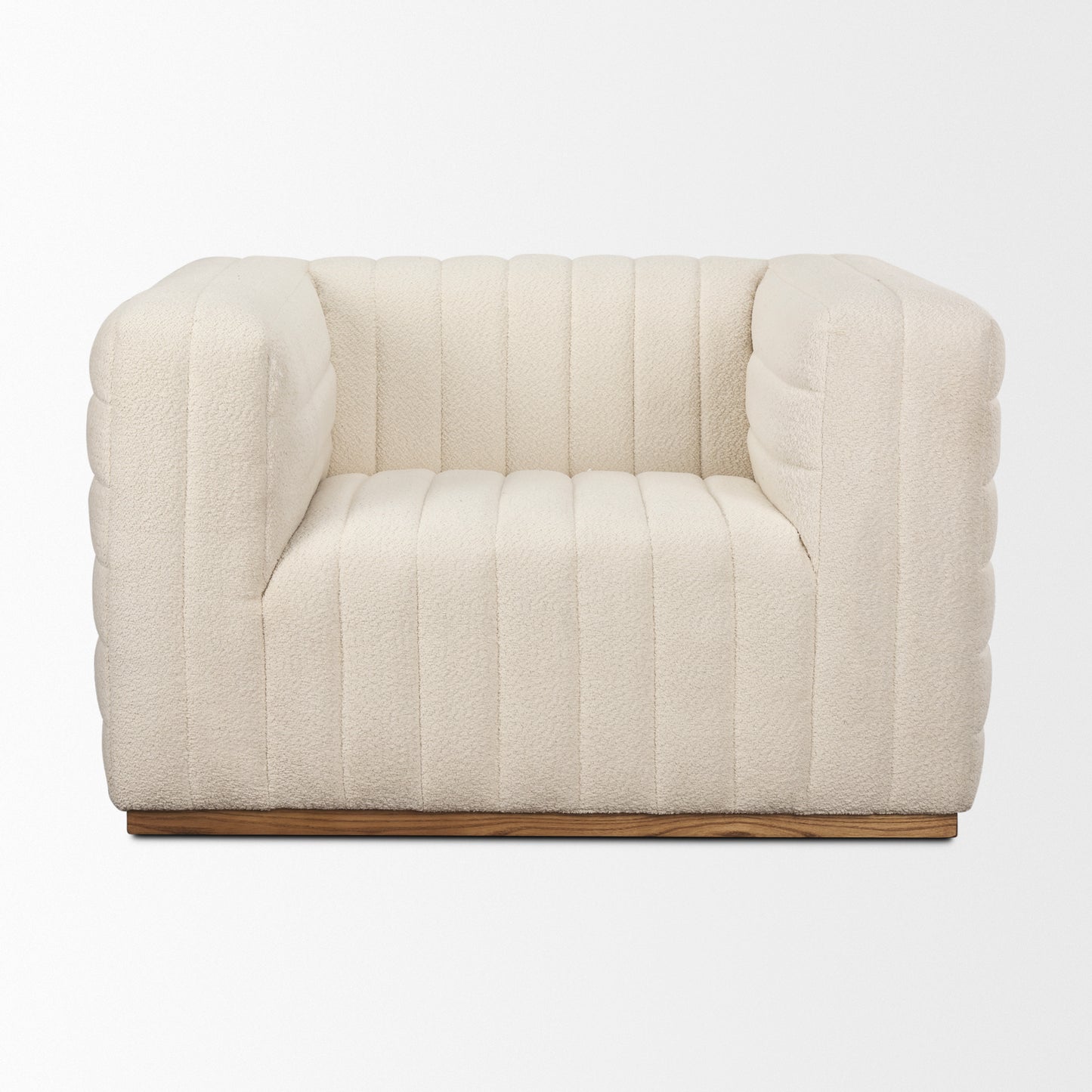 Ricciardo Cream Boucle Upholstered Arm Chair