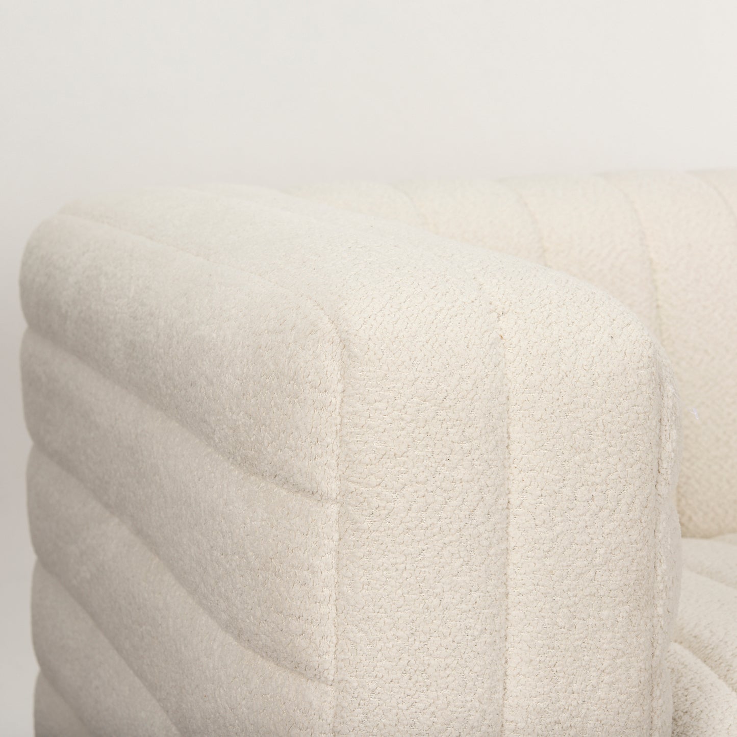 Ricciardo Cream Boucle Upholstered Arm Chair