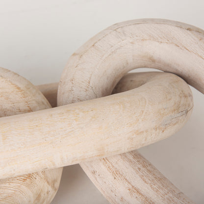 Tayla Large Blonde Wood Chain Link