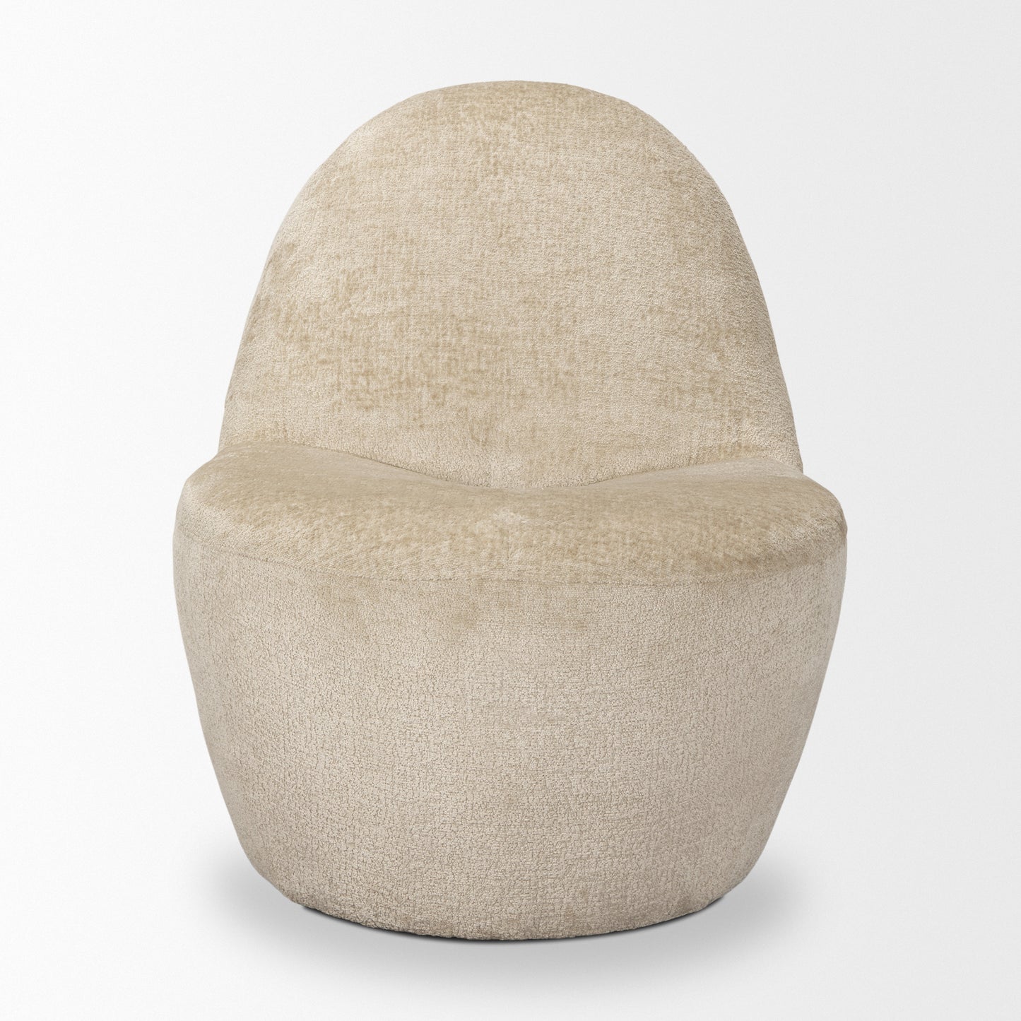 Beverly Beige Chenille Accent Chair
