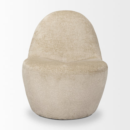 Beverly Beige Chenille Accent Chair