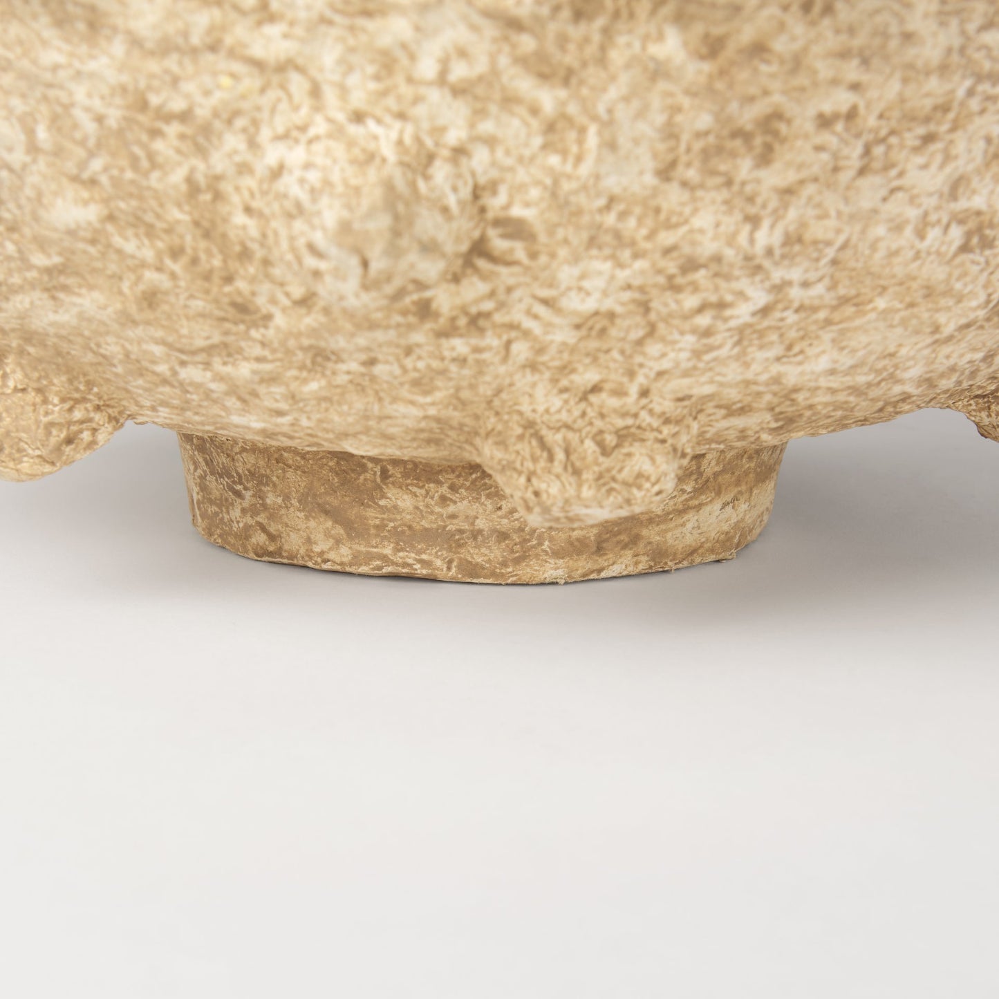 Sonam Set of 2 Beige Paper Mache Spiked Bowls