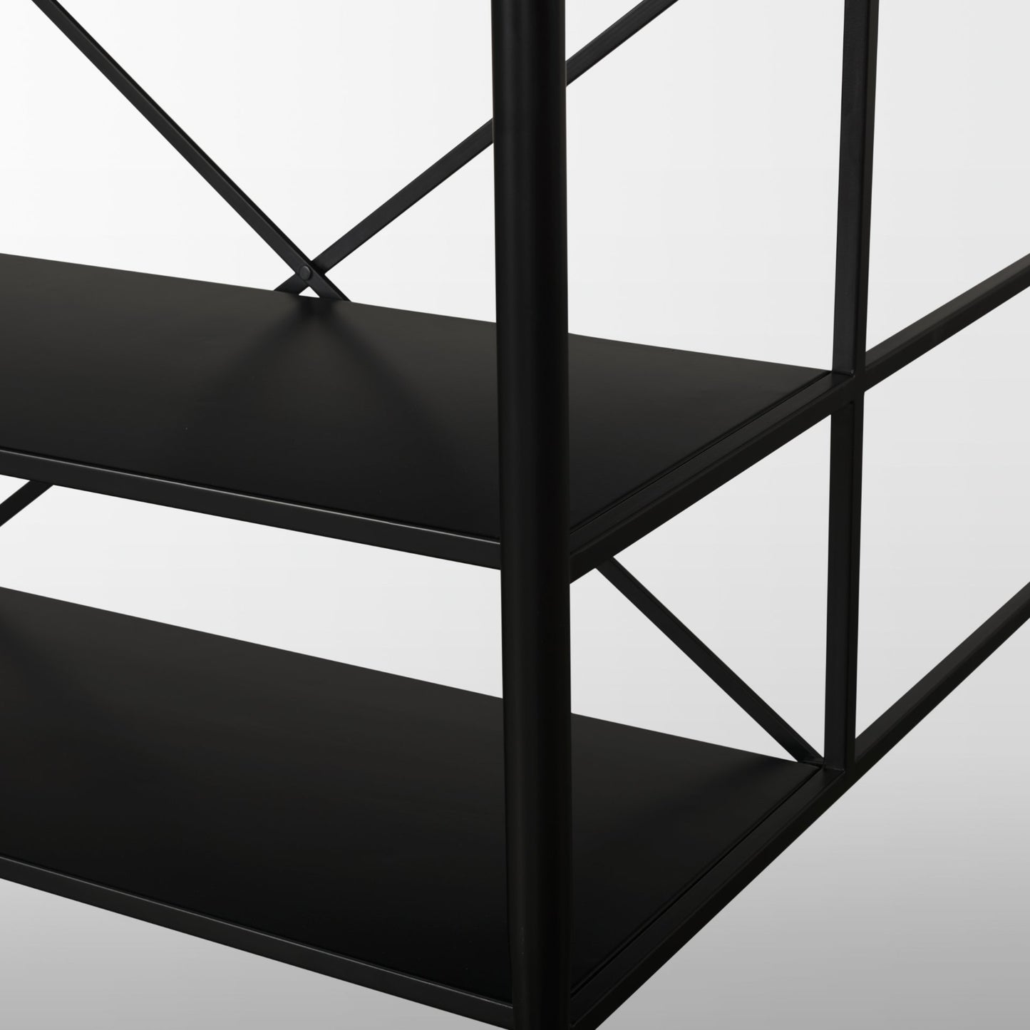 Amika White Marble Top Black Metal Base Kitchen Island