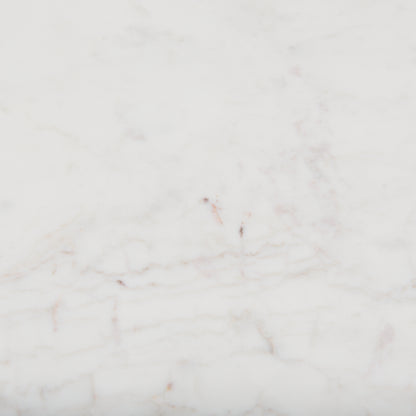 Athens 48.0L x 28.0W x 16.0H Light Brown Wood and White Marble Coffee Table